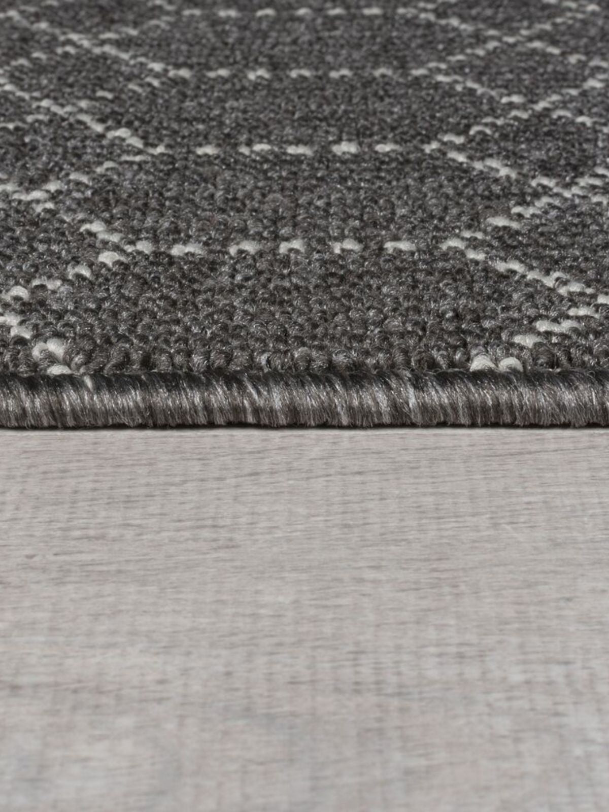 Runner lavabile Argyll in colore grigio scuro 50x230 cm.-4