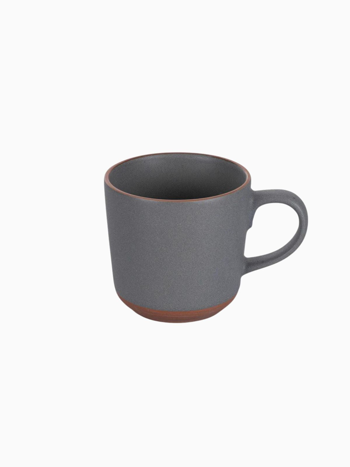 Set 4 Tazze mug Copenaghen in gres, colore grigio 40 cl.-1