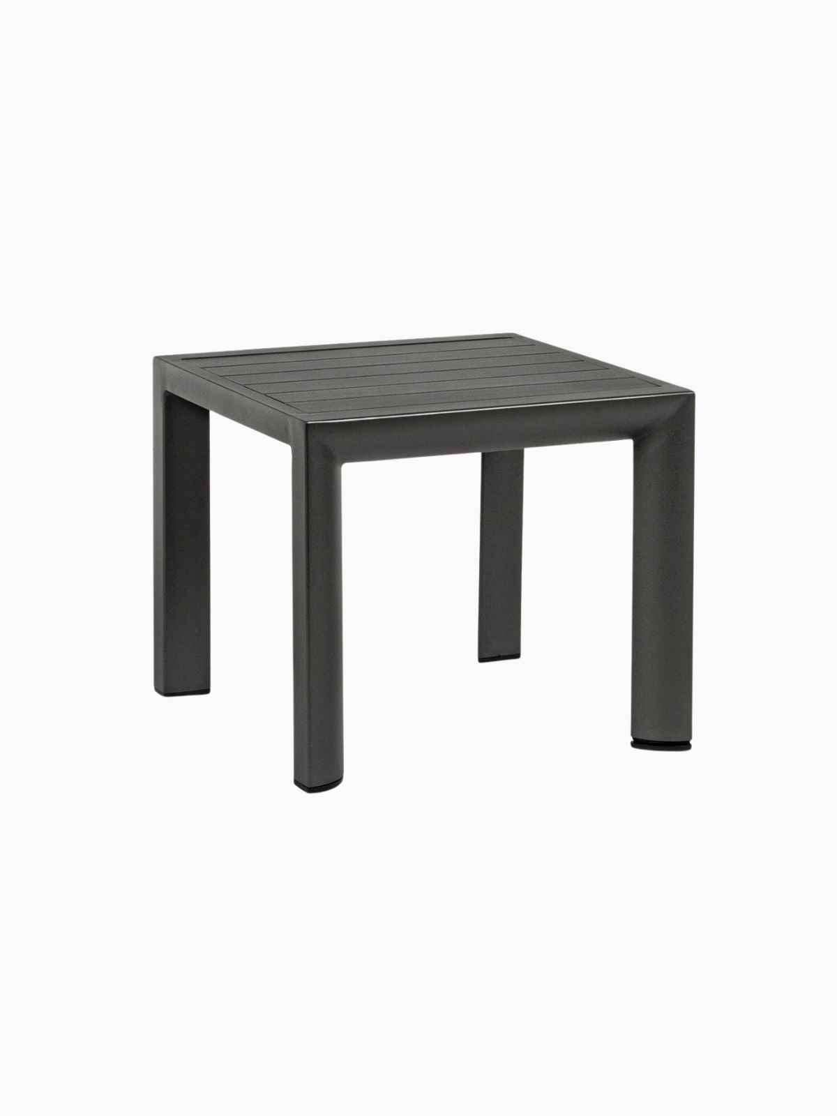 Tavolino da esterno Cruise 40x40 cm. in alluminio, colore nero-1