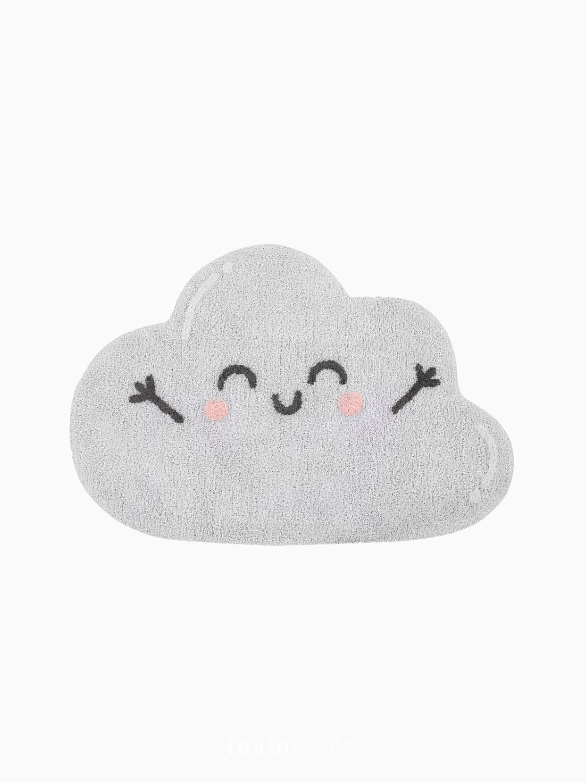 Tappeto in cotone lavabile Happy Cloud, 120x85 cm.-1
