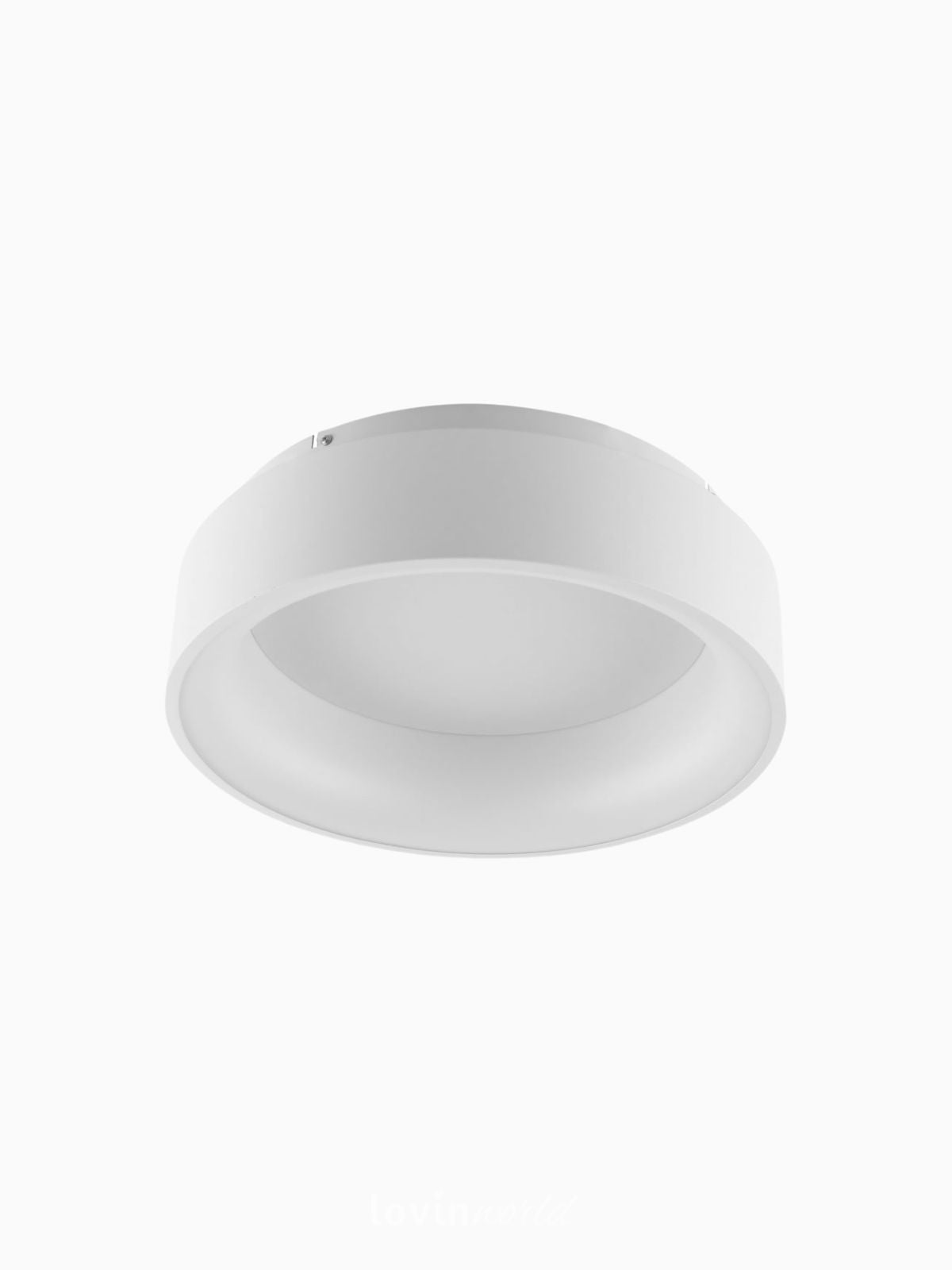 Lampada da soffitto Led Noah PL45 in alluminio, colore bianco-1