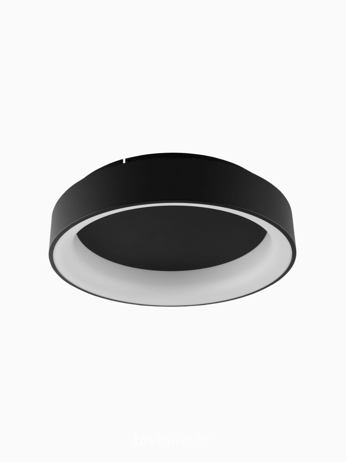 Lampada da soffitto Led Noah PL60 in alluminio, colore nero-1