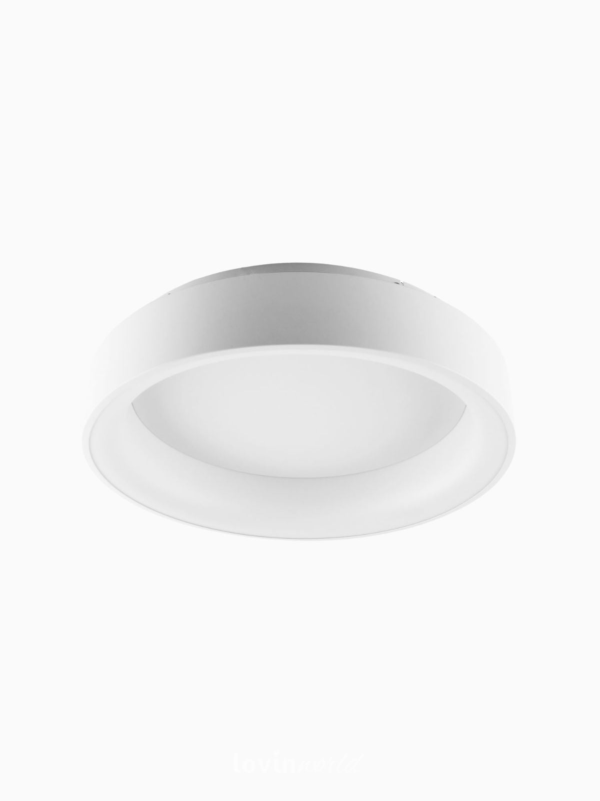 Lampada da soffitto Led Noah PL60 in alluminio, colore bianco-1