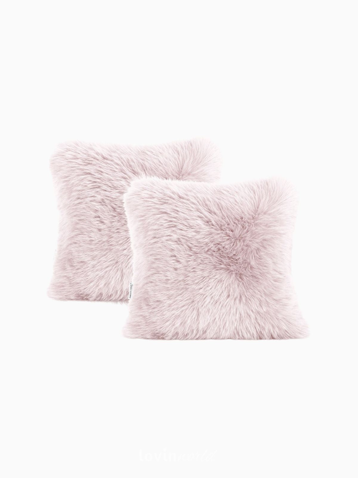 2 Federe per cuscino Dokka in colore rosa 45x45 cm.-1