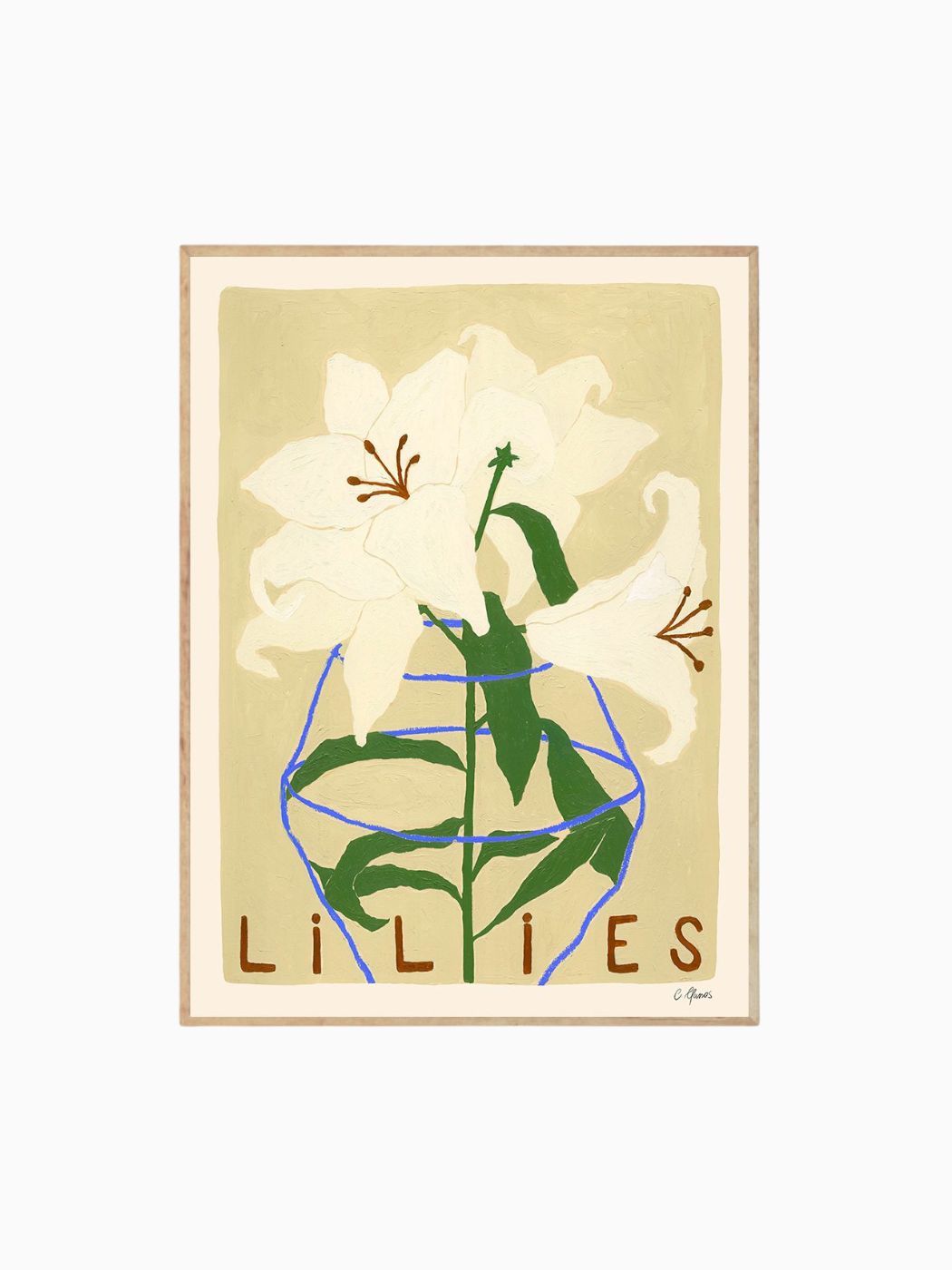 Poster Lilies by Carla Llanos-1