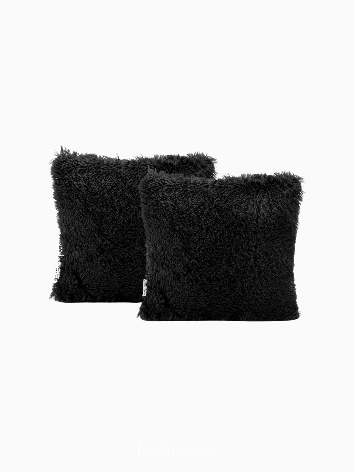 2 Federe per cuscino Karvag in colore nero 45x45 cm.-1