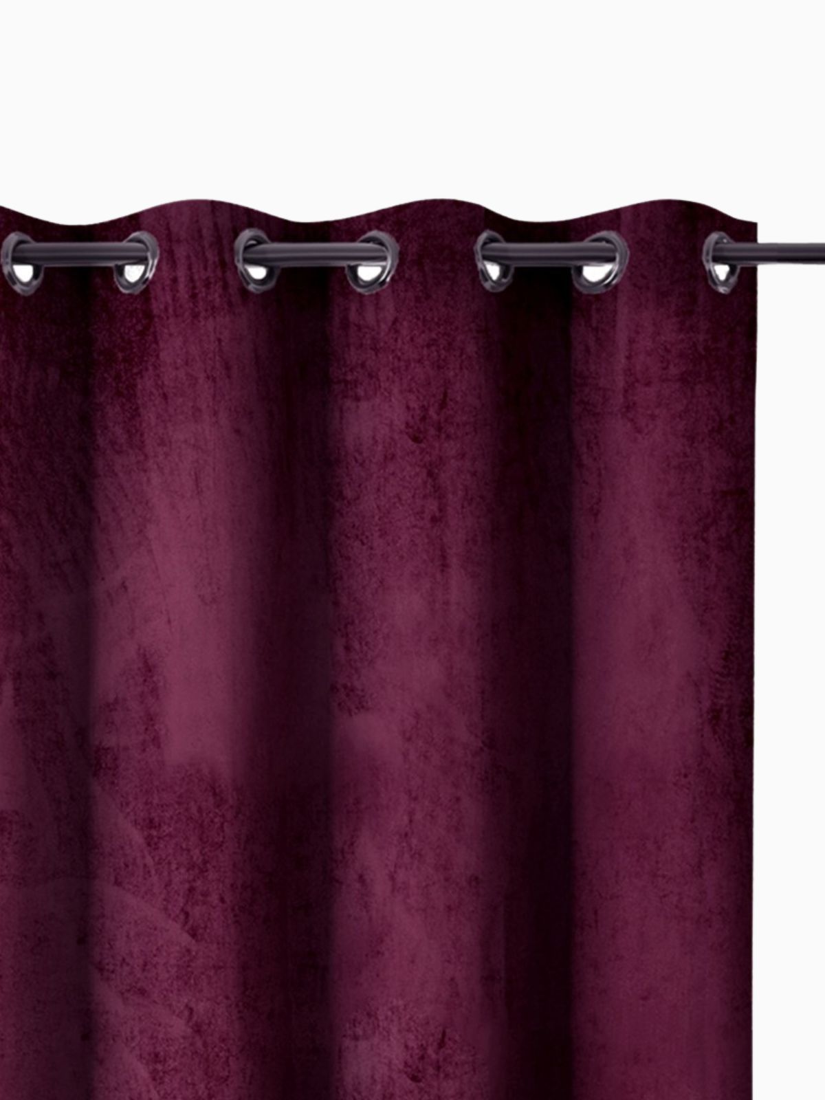 Tenda Velvet in colore bordeaux, effetto velluto 140x245 cm.-1