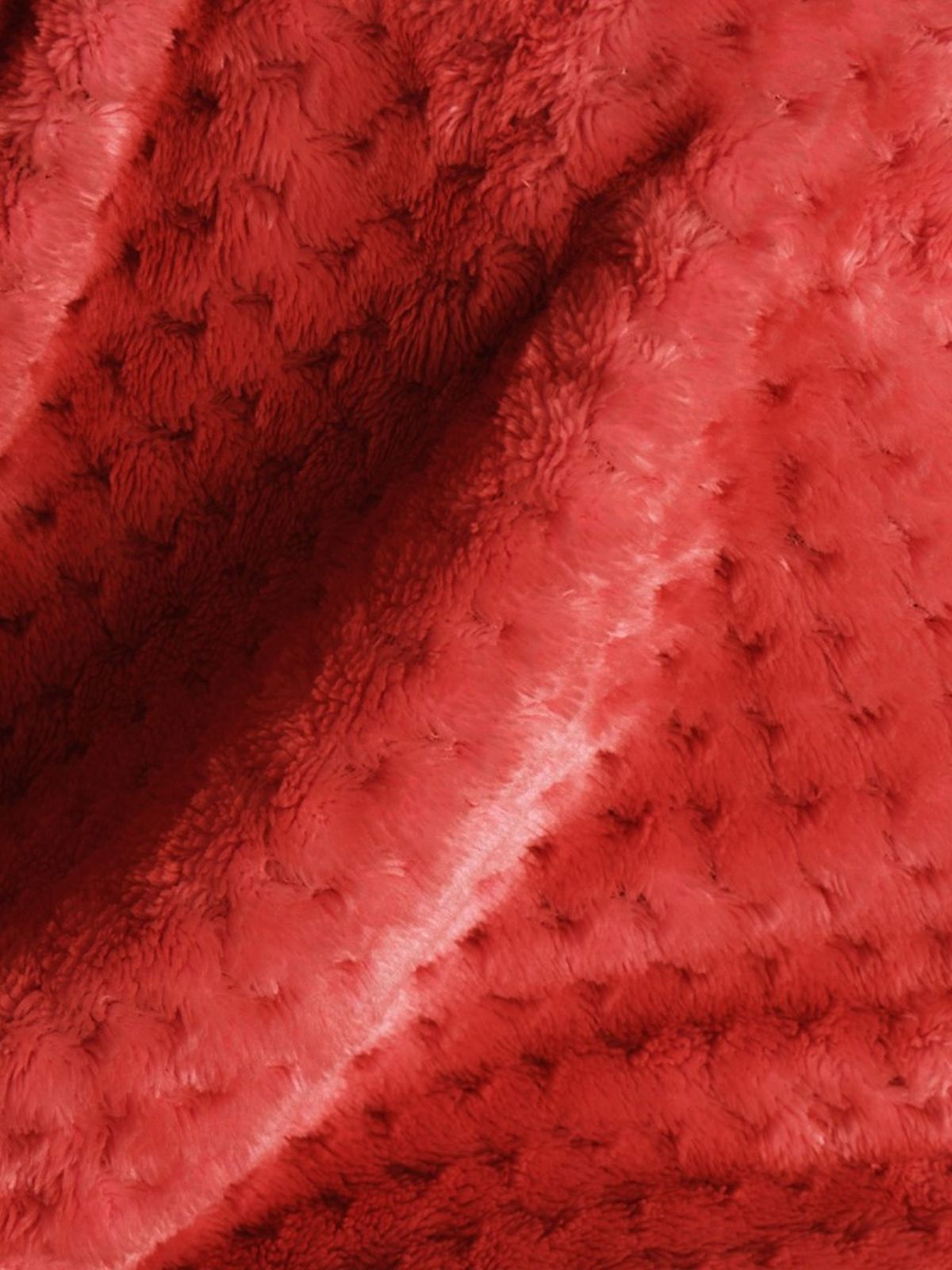 Plaid Coperta Shleepy in colore rosso 70x150 cm.-5