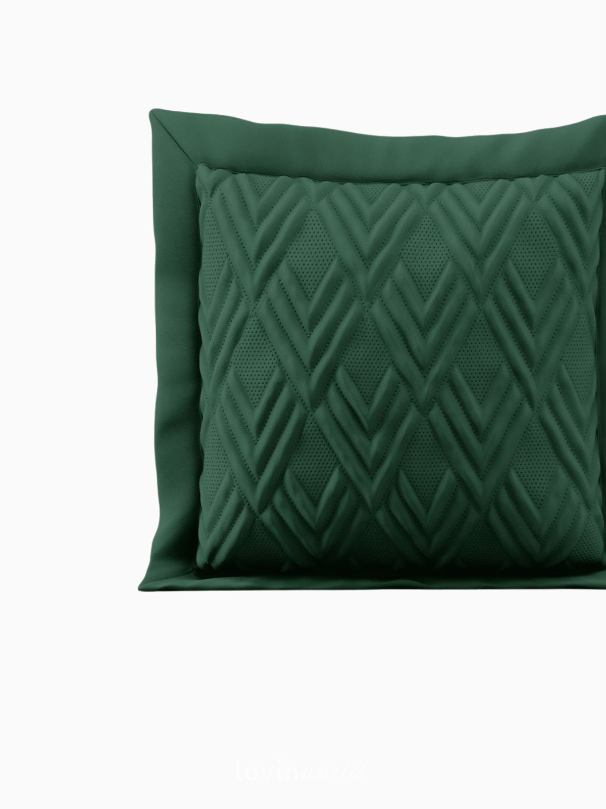Cuscino decorativo Ophelia in colore verde 45x45 cm.-5