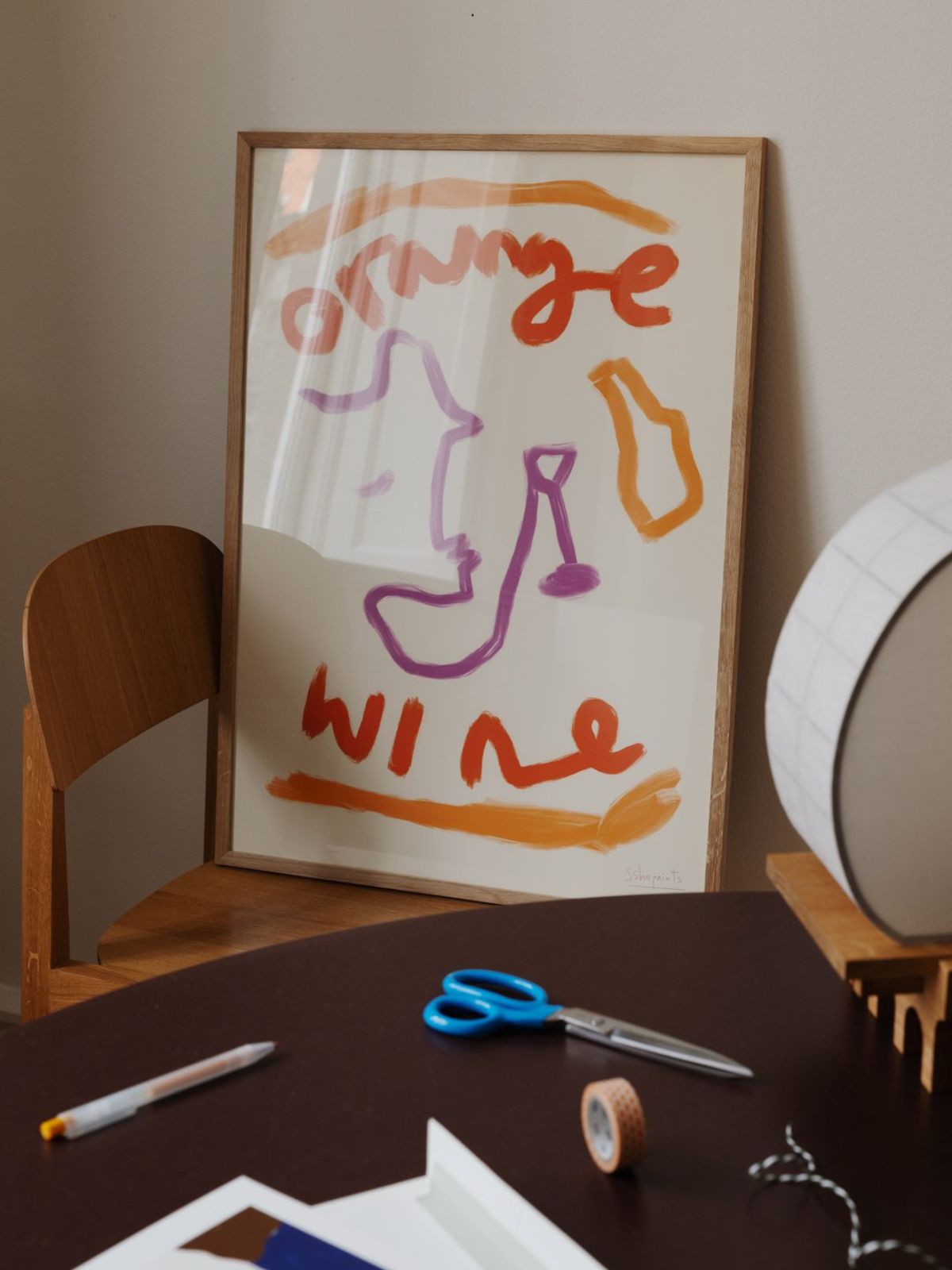 Poster Orange Wine by Ruby Hughes-2