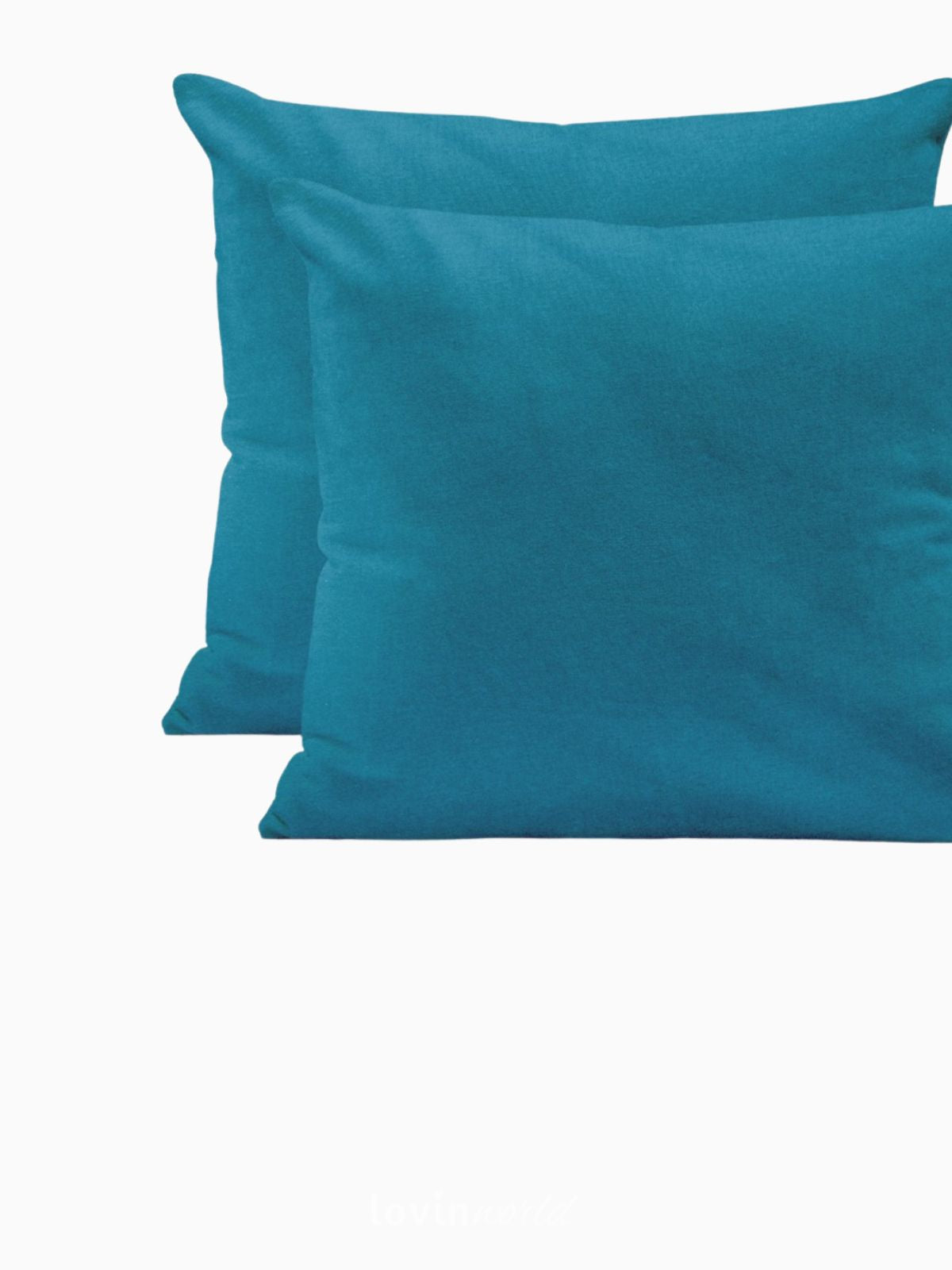 2 Federe per cuscino Amber in colore blu 50x50 cm.-2