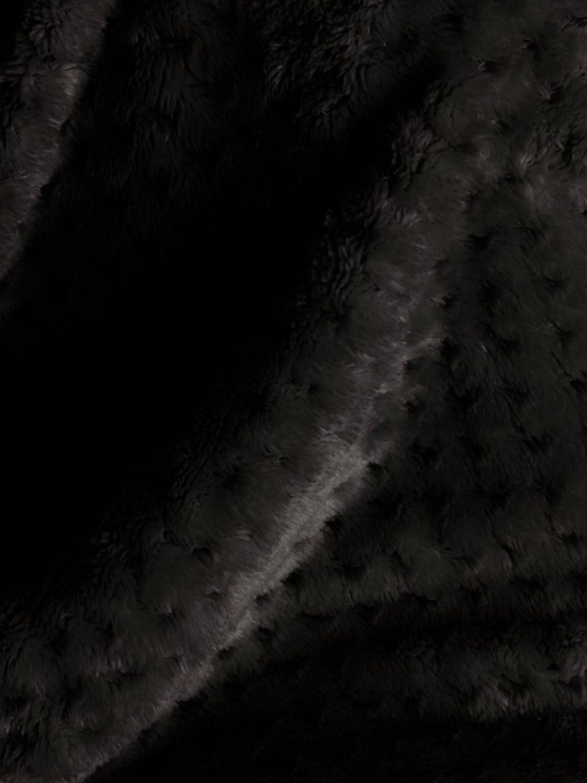 Plaid Coperta Shleepy in colore nero 70x150 cm.-5