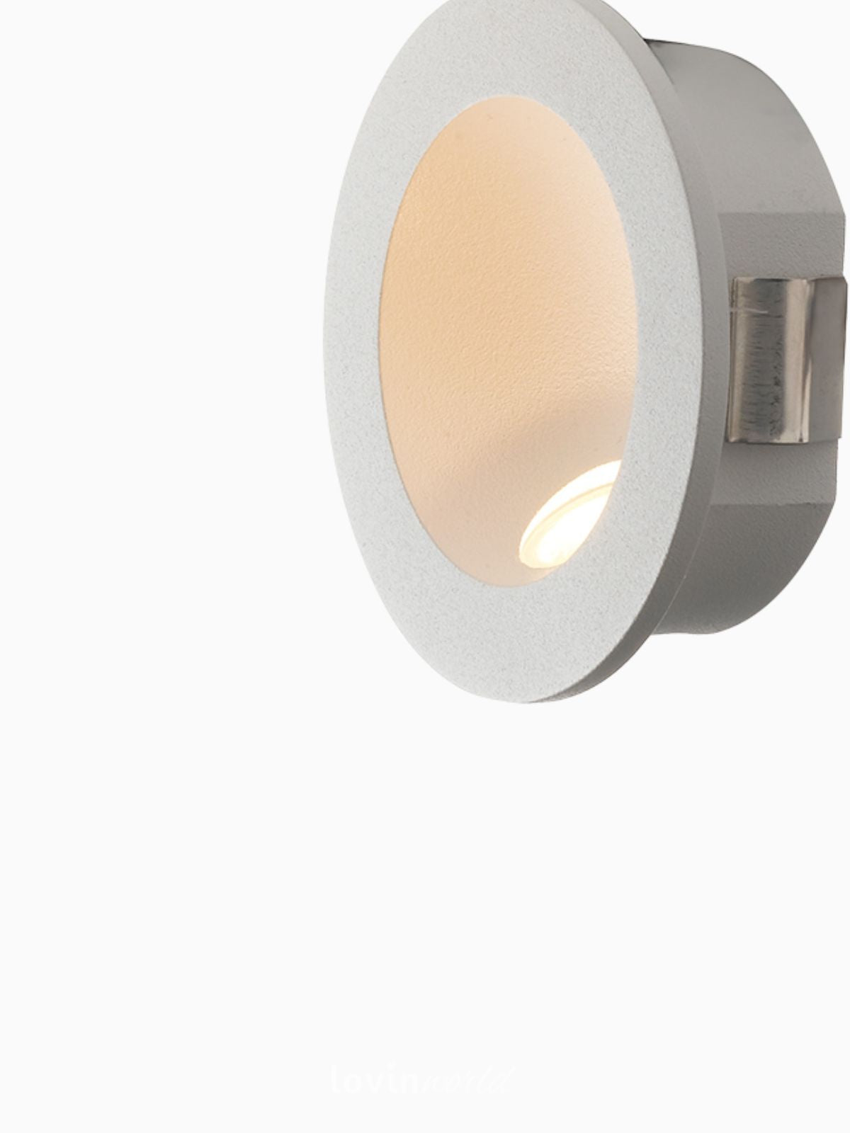 Segnapassi da esterno LED Onyx rotondo in alluminio, colore bianco-2