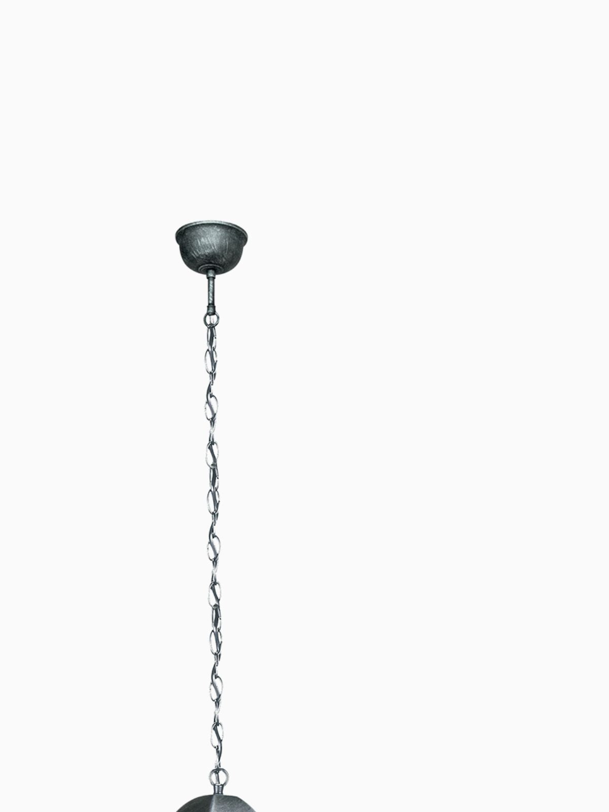 Lampada a sospensione da esterno Firenze in alluminio, colore argento-3