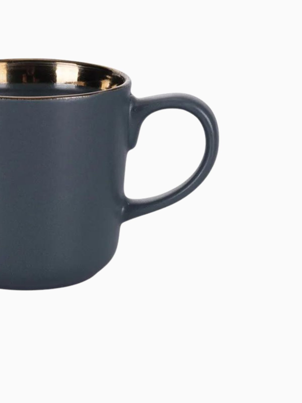 Set 4 Tazze mug Bilbao in gres, colore grigio scuro 40 cl.-3