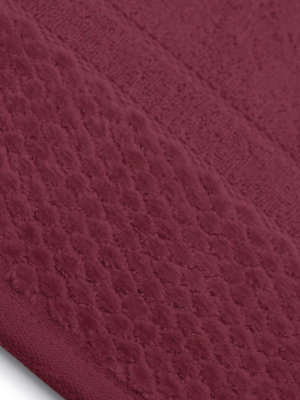 Set 3 Asciugamani da bagno Rubrum in 100% cotone, colore rosso-3