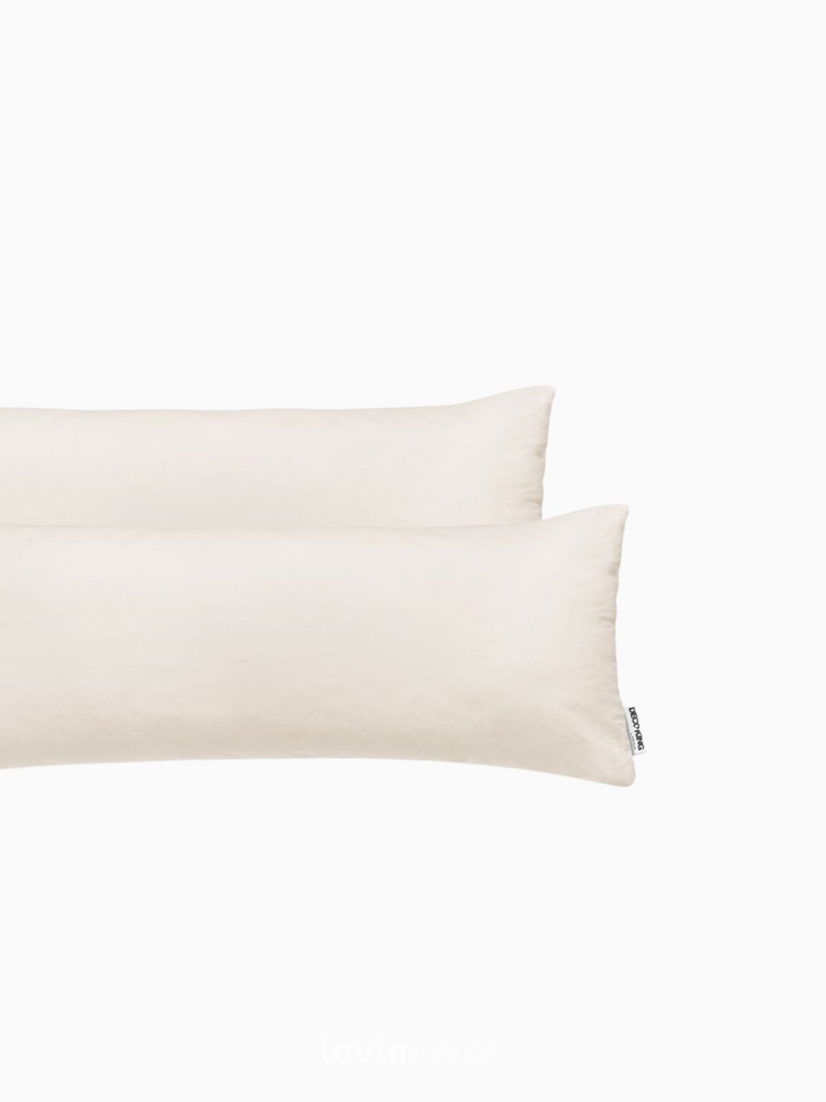 2 Federe per cuscino Amber in colore beige 40x145 cm.-3