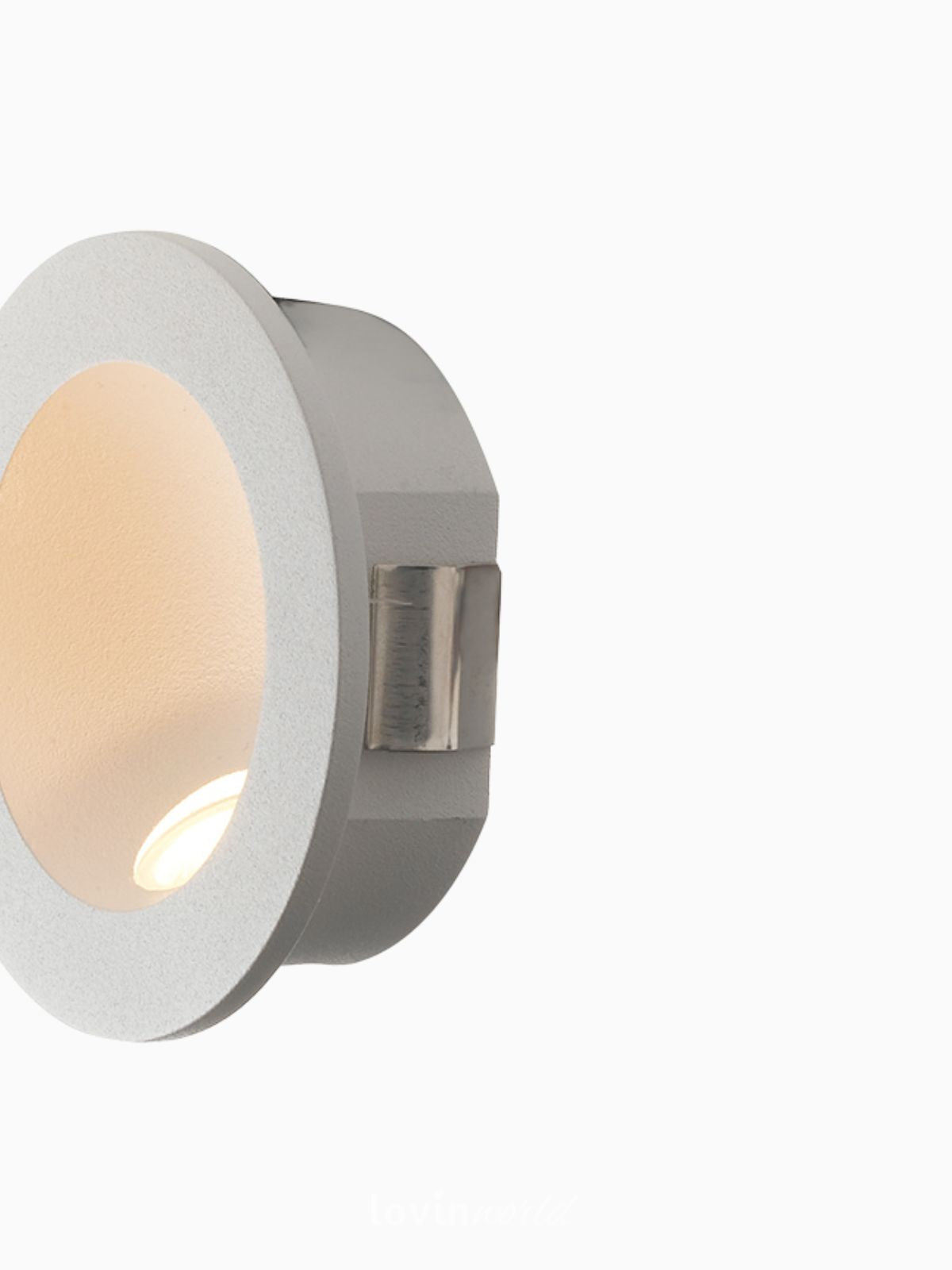 Segnapassi da esterno LED Onyx rotondo in alluminio, colore bianco-3
