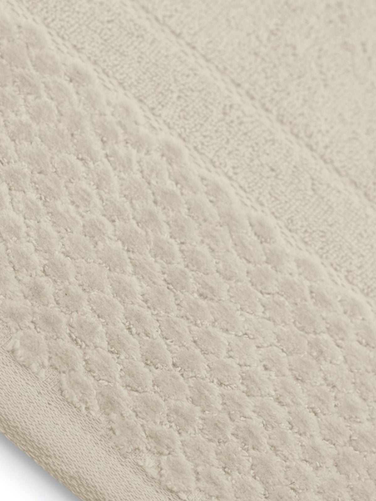 Set 2 Asciugamani da bagno Rubrum in 100% cotone, colore beige-3
