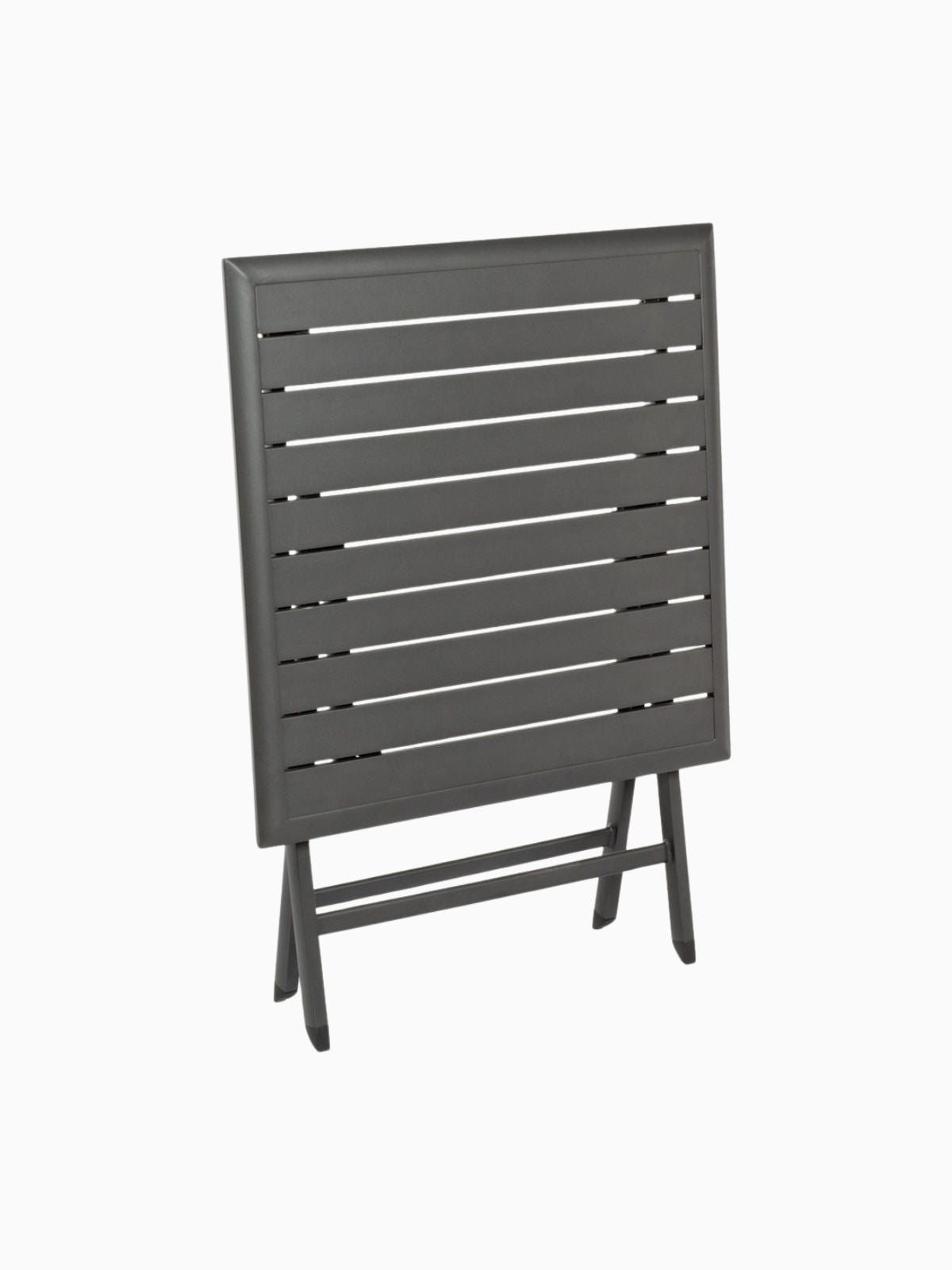Tavolino pieghevole da esterno Elin 70x70 cm. in alluminio, colore nero-3