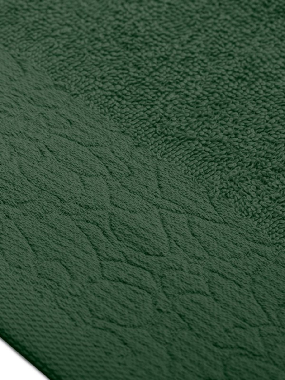 Set 2 Asciugamani da bagno Flos in 100% cotone, colore verde-3