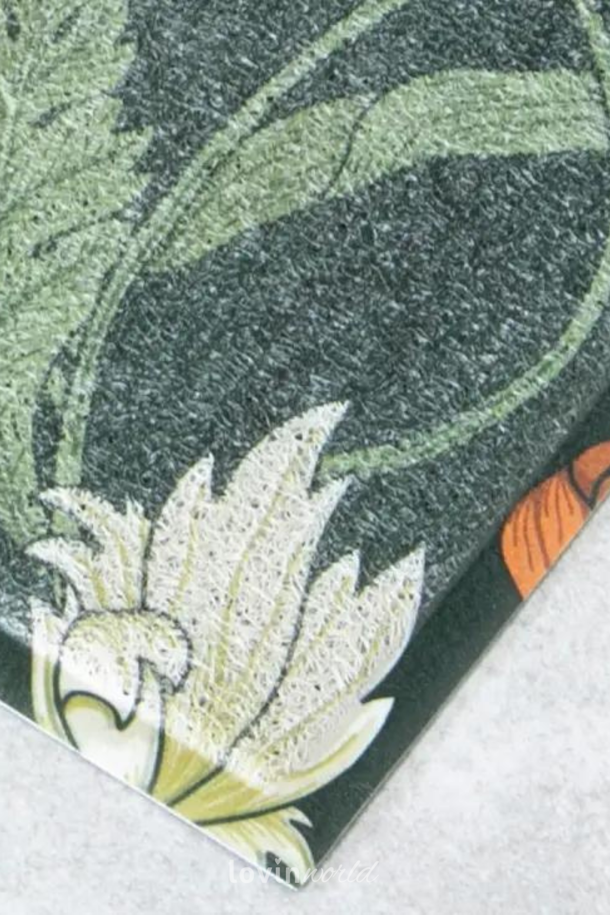 Zerbino particolare con motivo Floreale, in multicolore 40x70 cm.-3