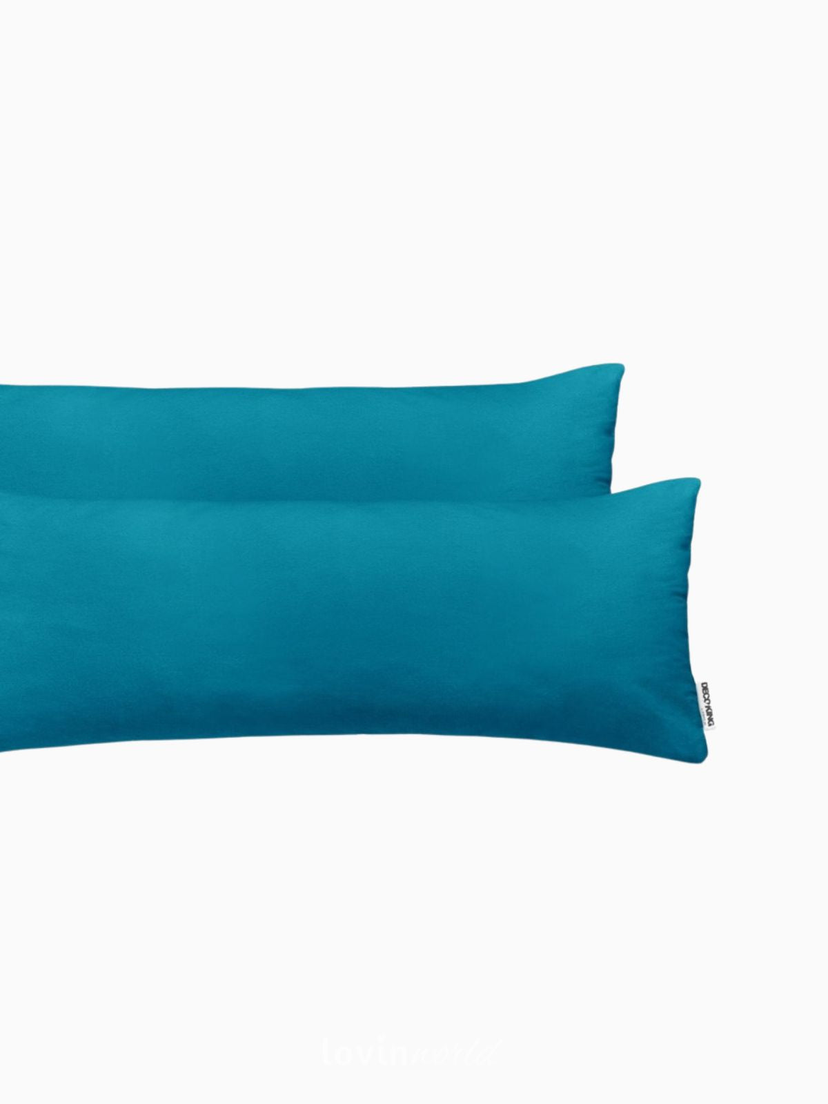 2 Federe per cuscino Amber in colore blu 40x145 cm.-3