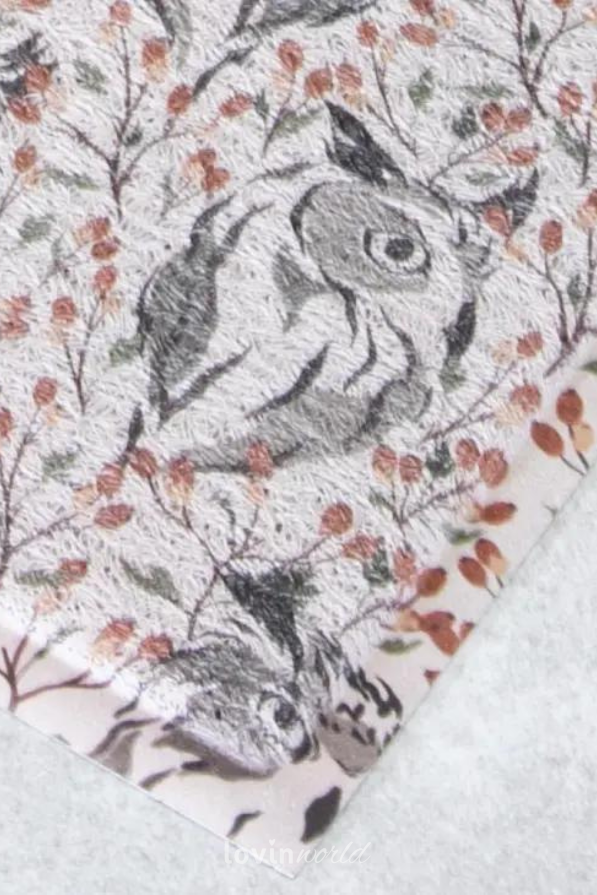 Zerbino particolare Owl, in multicolore 40x70 cm.-3