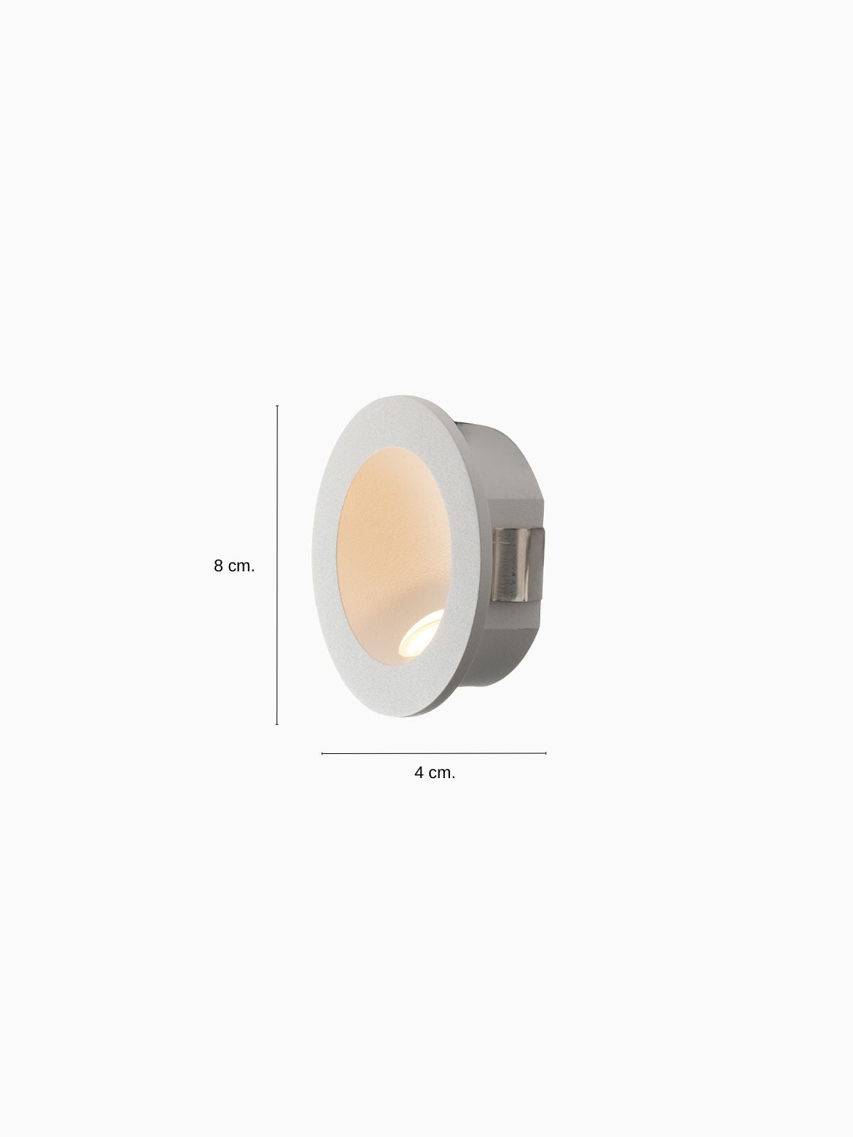 Segnapassi da esterno LED Onyx rotondo in alluminio, colore bianco-4