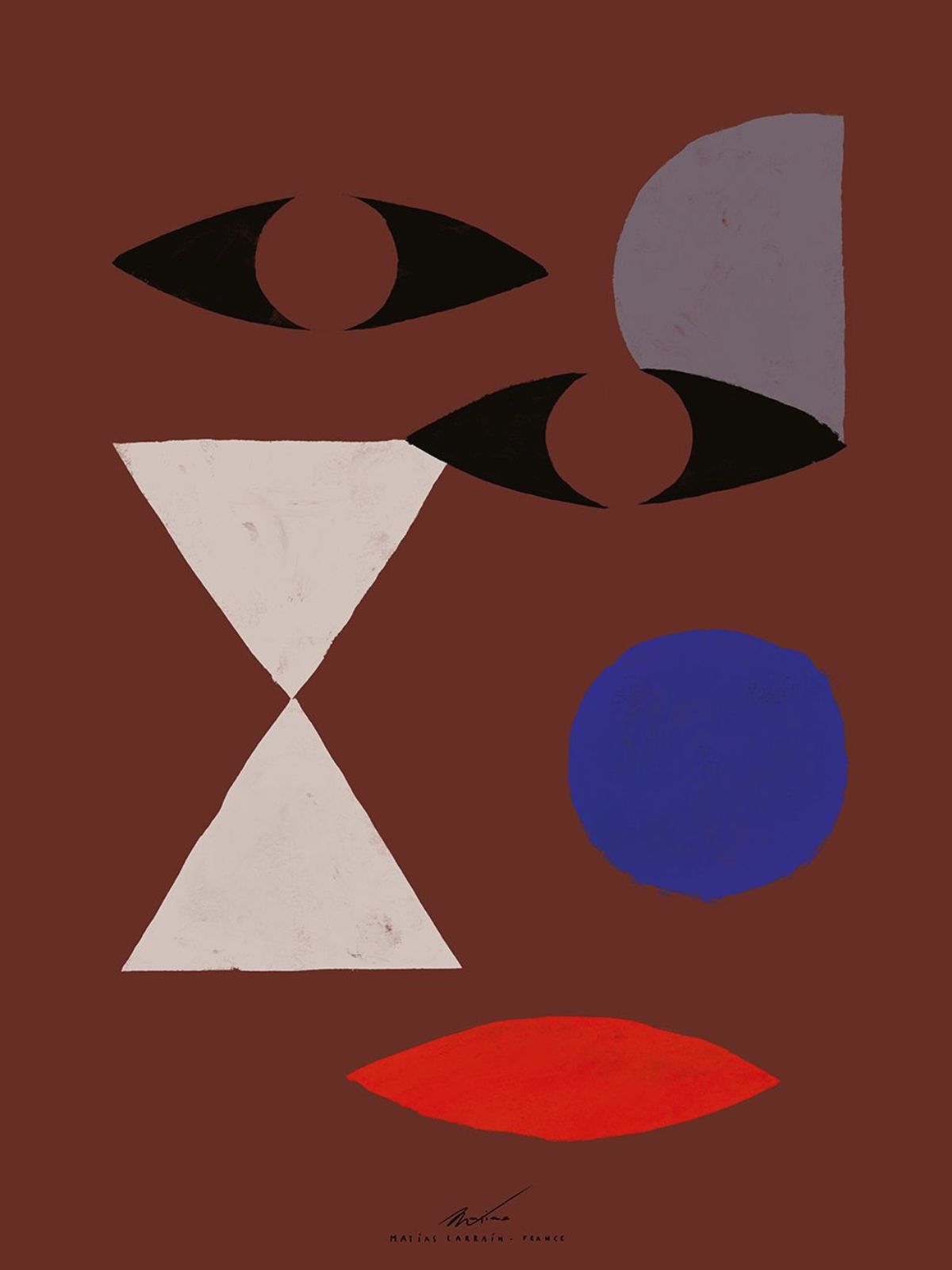 Poster Abstract Face by Matías Larraín-4
