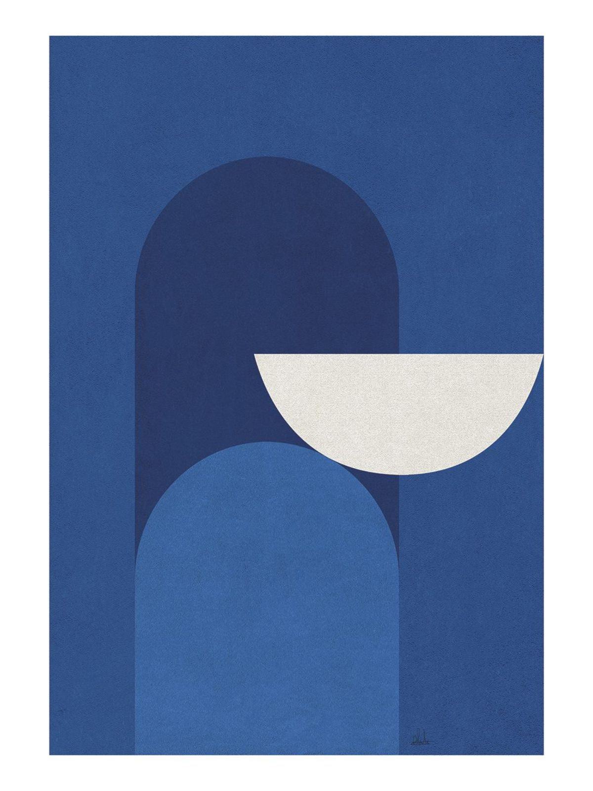 Poster Abstract blue by Alexandra Papadimouli-4