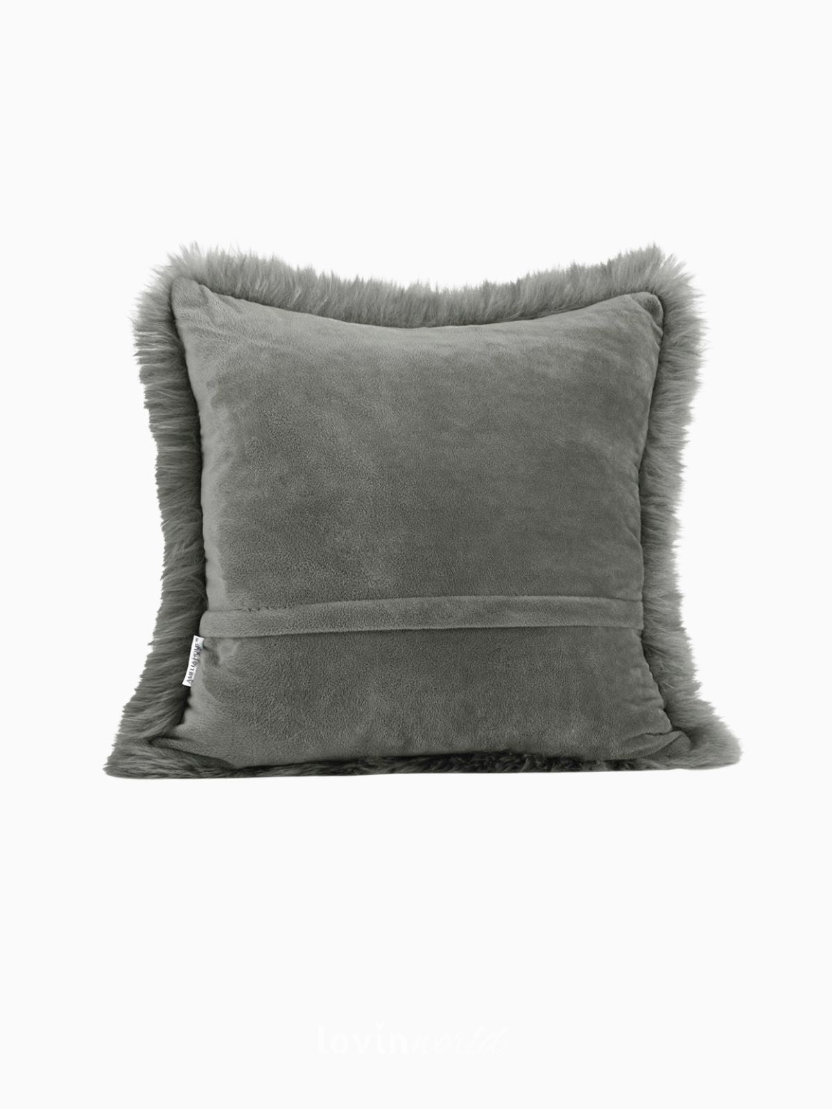 2 Federe per cuscino Dokka in colore grigio scuro 45x45 cm.-2