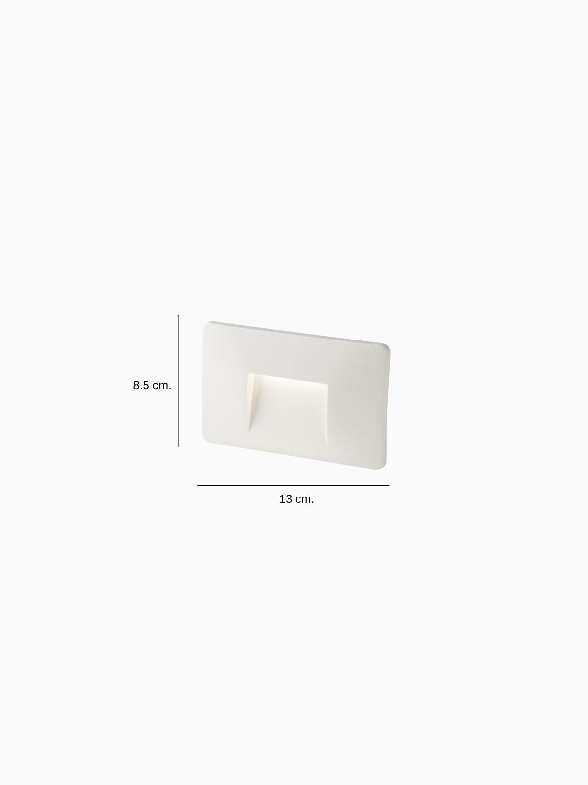 Segnapassi da esterno LED Breen in policarbonato, colore bianco-5