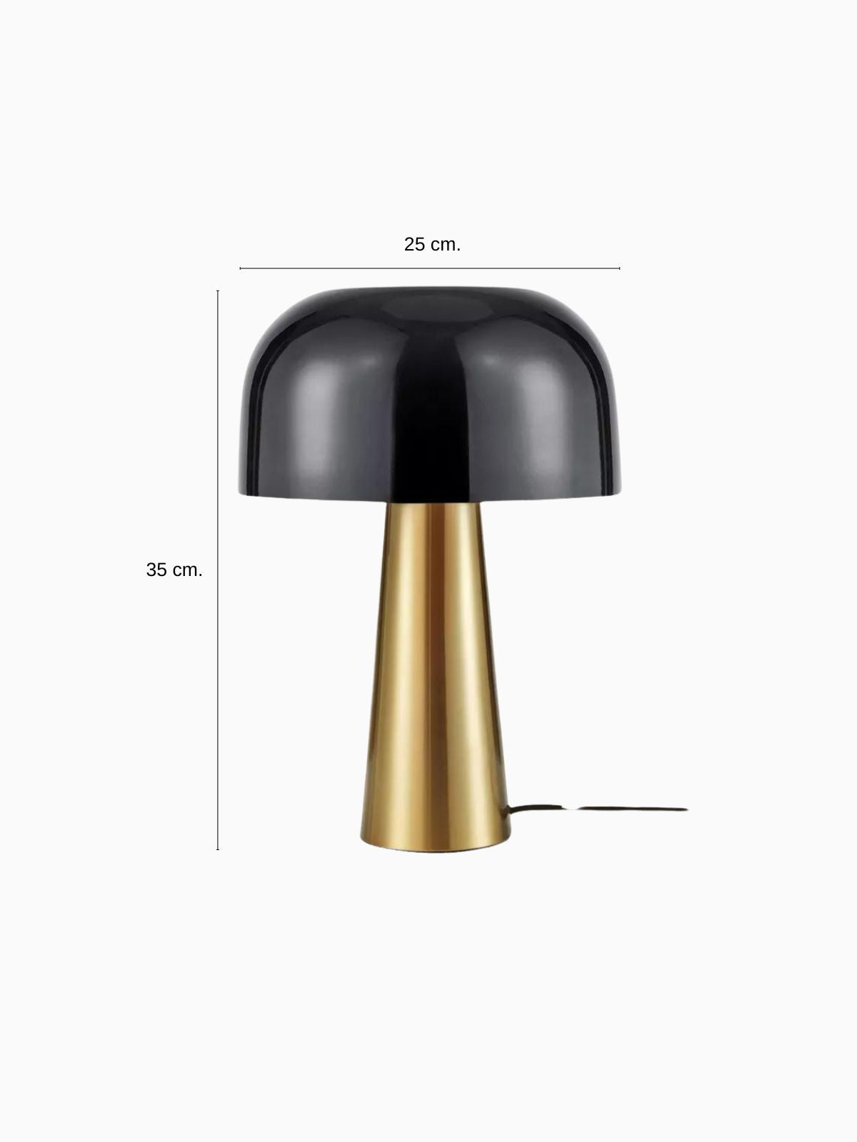 Lampada da tavolo Blanca, in colore bronzo/nero-5