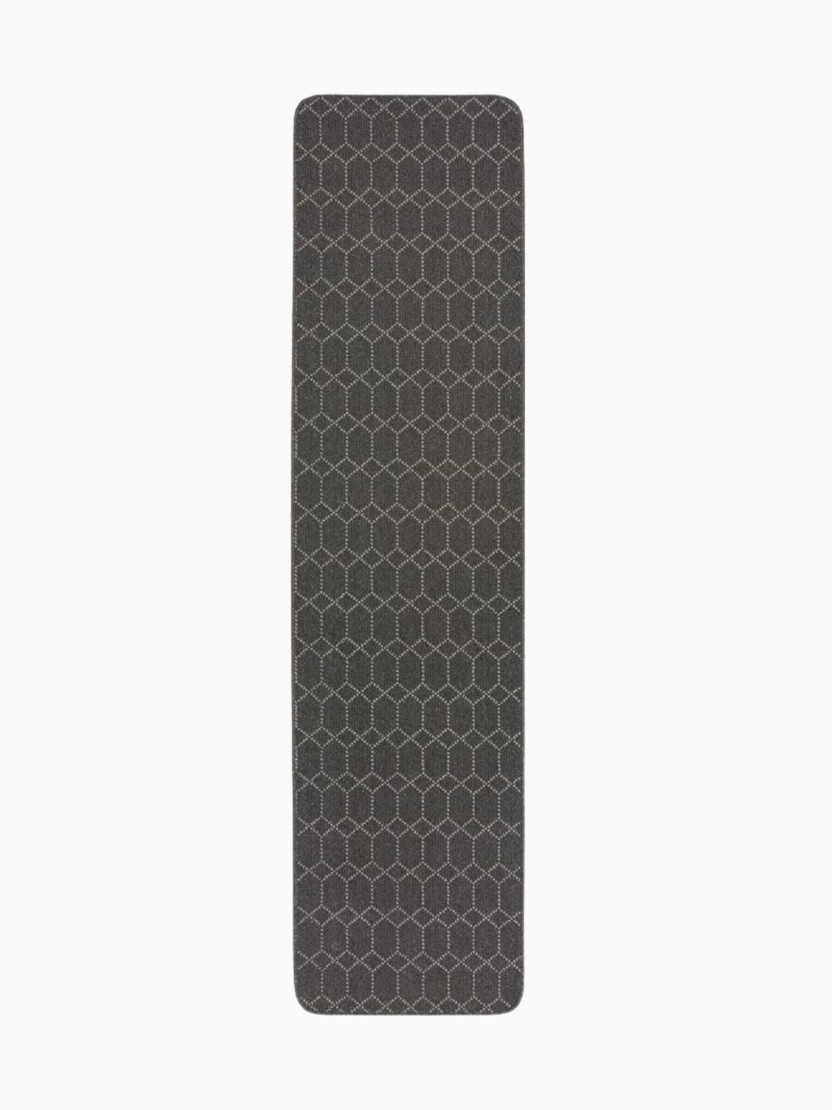 Runner lavabile Argyll in colore grigio scuro 50x230 cm.-1