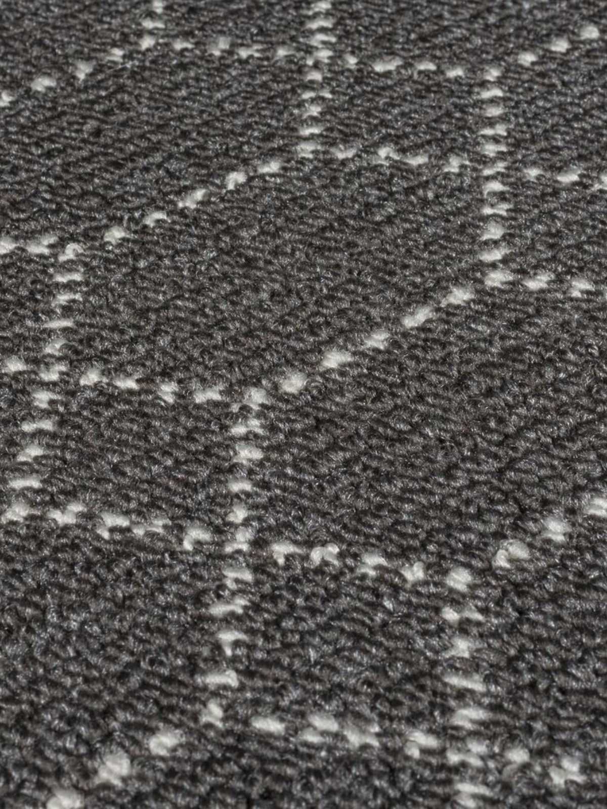 Runner lavabile Argyll in colore grigio scuro 50x230 cm.-3