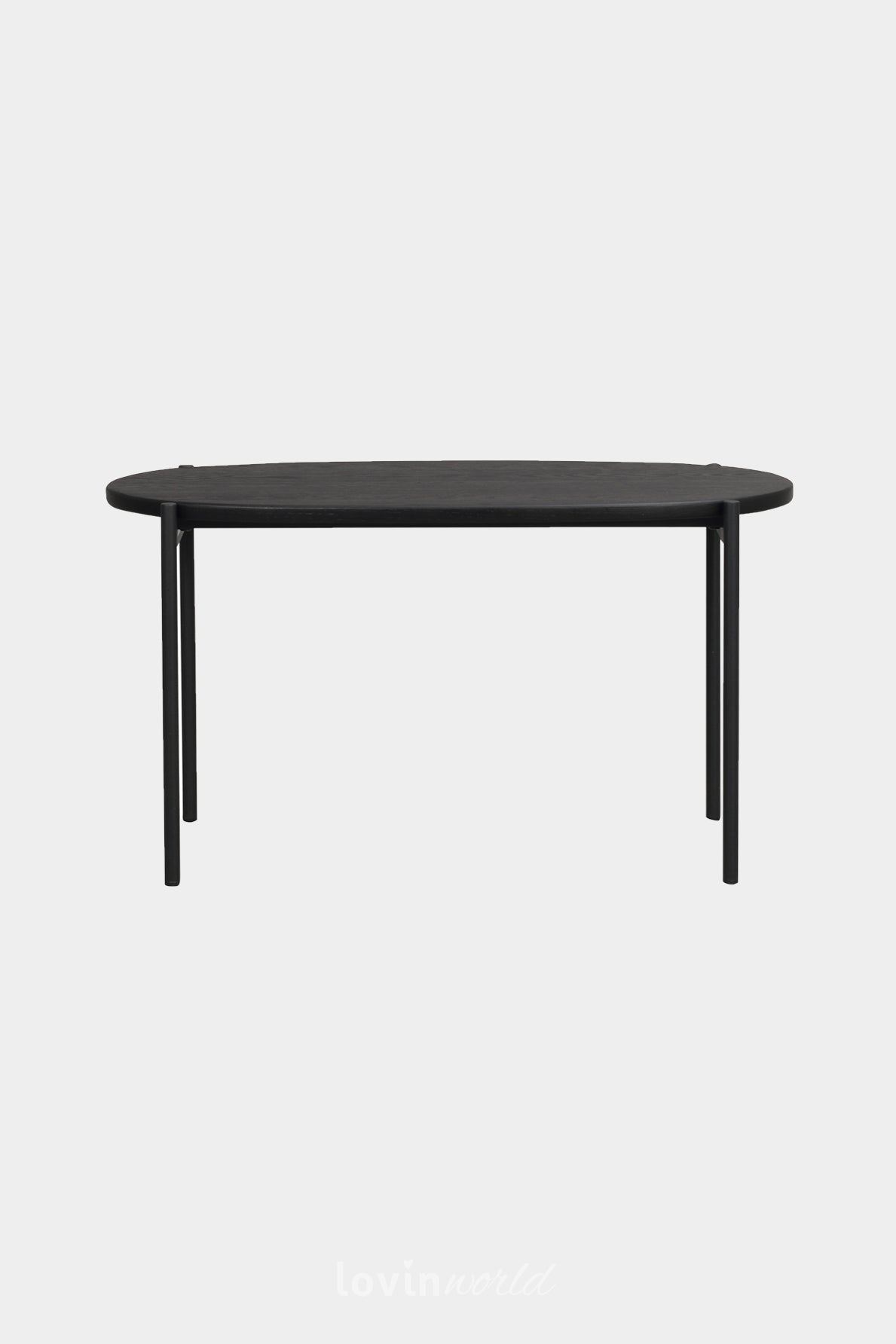 Tavolo da caffè Skye, in colore nero, 80x40 cm.-LovinWorld