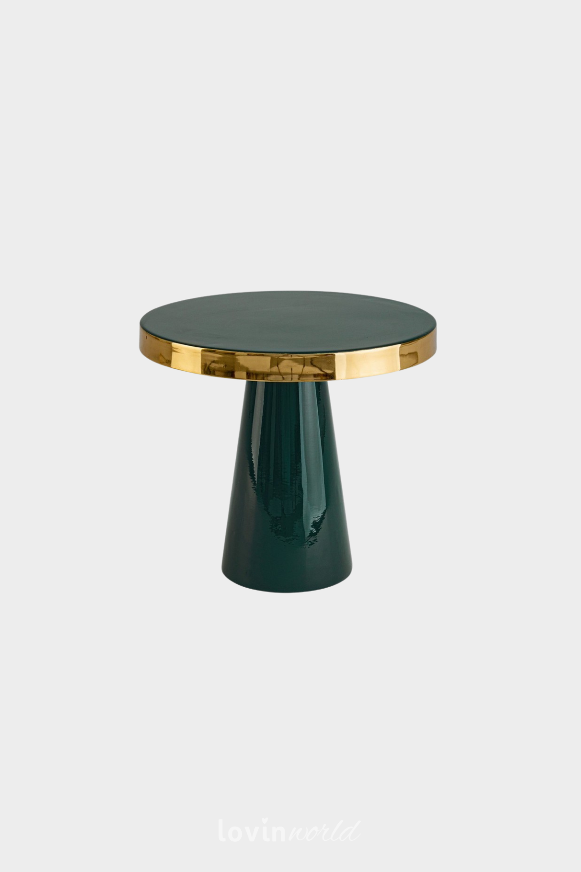 Tavolino Nandika in colore verde-1