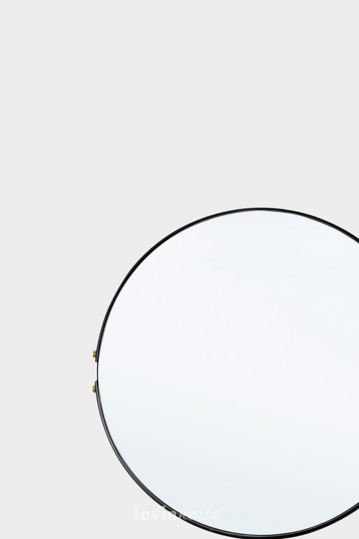 Specchio Zeina in colore nero 66x4 cm.-4