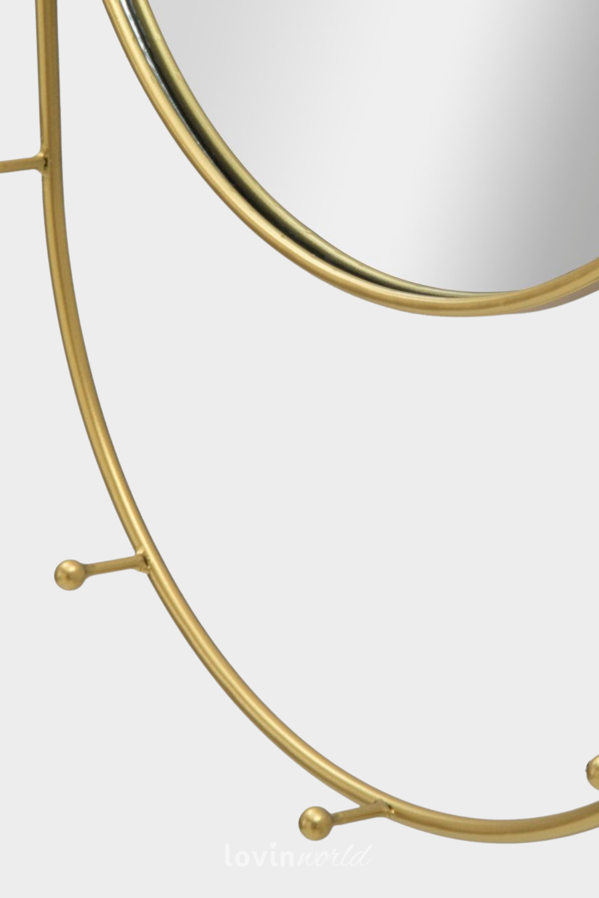 Specchio da muro/Appendi abiti, in colore oro-2