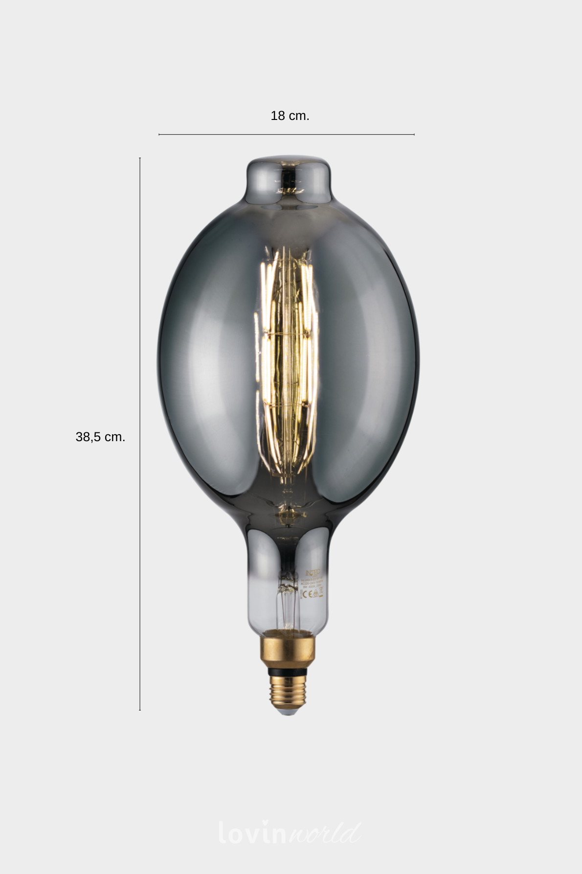 Lampadina a LED decorativa Luxa-S-E27-BT180 B-4
