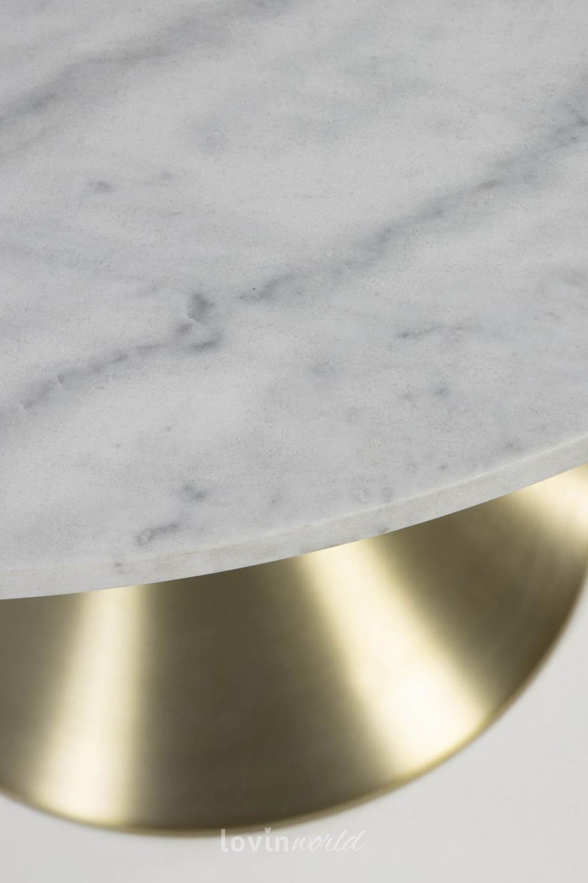 Tavolo da pranzo Orion, in marmo bianco-LovinWorld