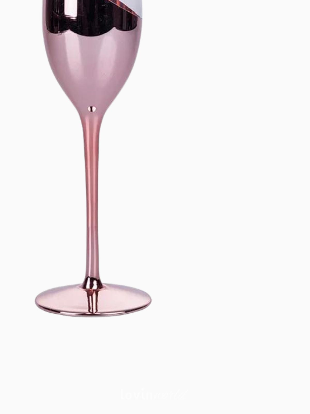 Set 6 Flûte champange Chic metallic finish, in colore rose gold 28 cl-4