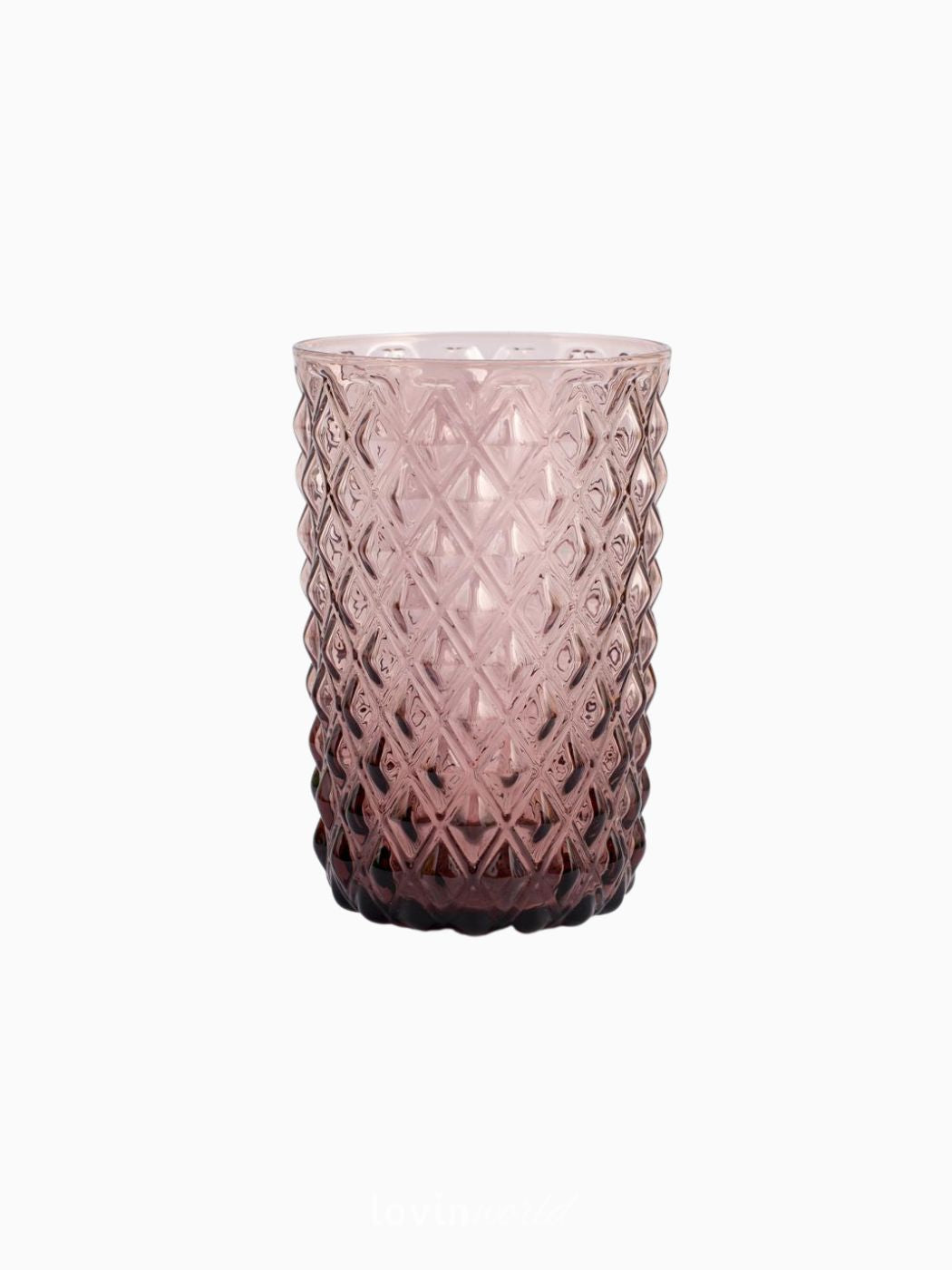Bicchiere Long Drink Murano in colore lilla 46 cl, 6 pz.-1