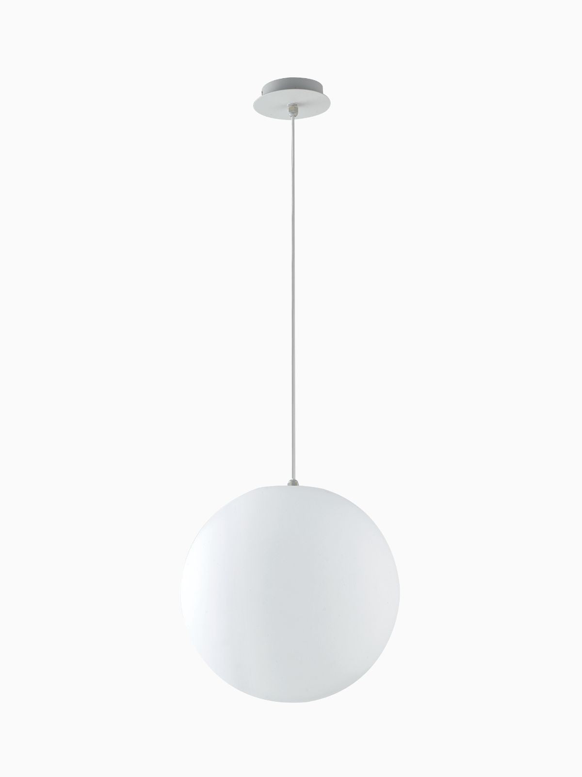 Lampada a sospensione da esterno Geco in alluminio, colore bianco-1