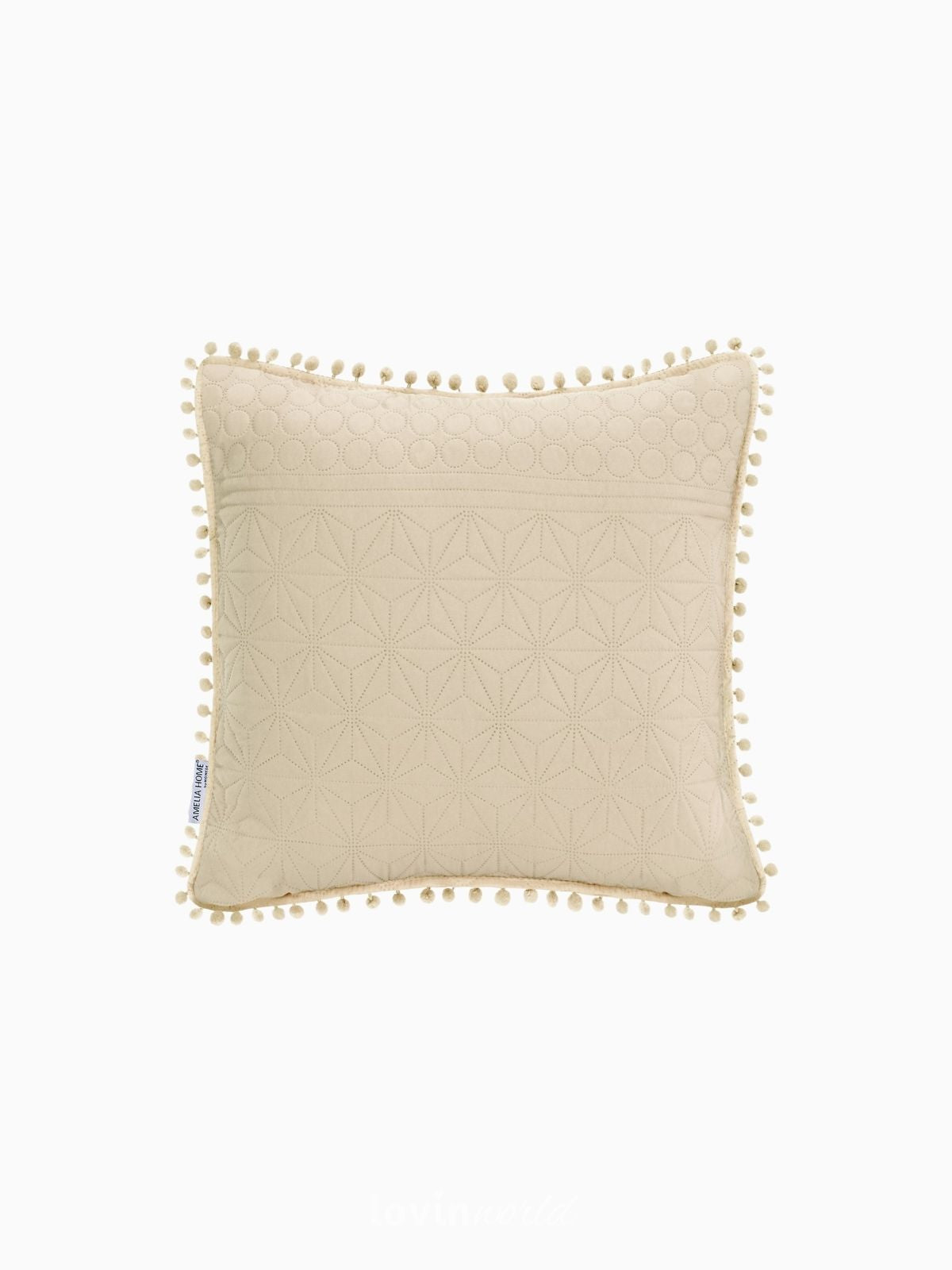Cuscino decorativo Meadore in colore beige 45x45 cm.-1
