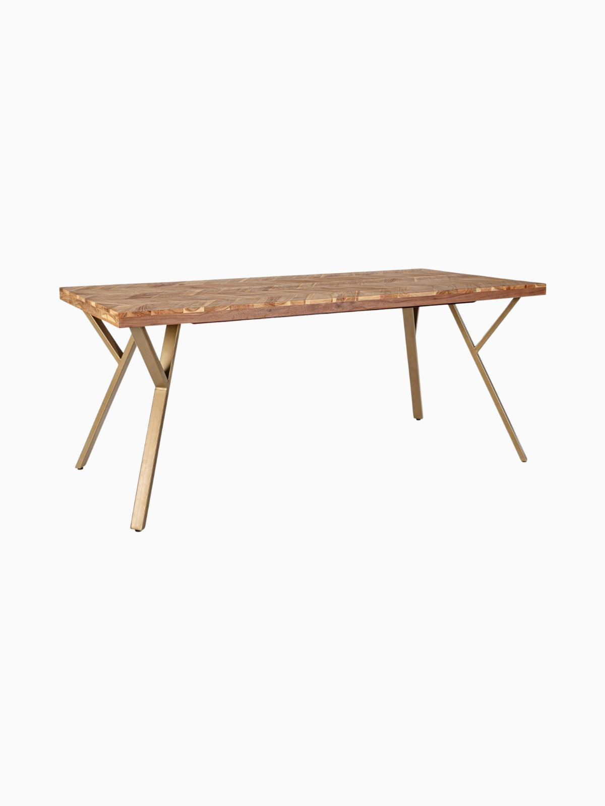 Tavolo da pranzo Raida in legno di acacia 180x90 cm.-1