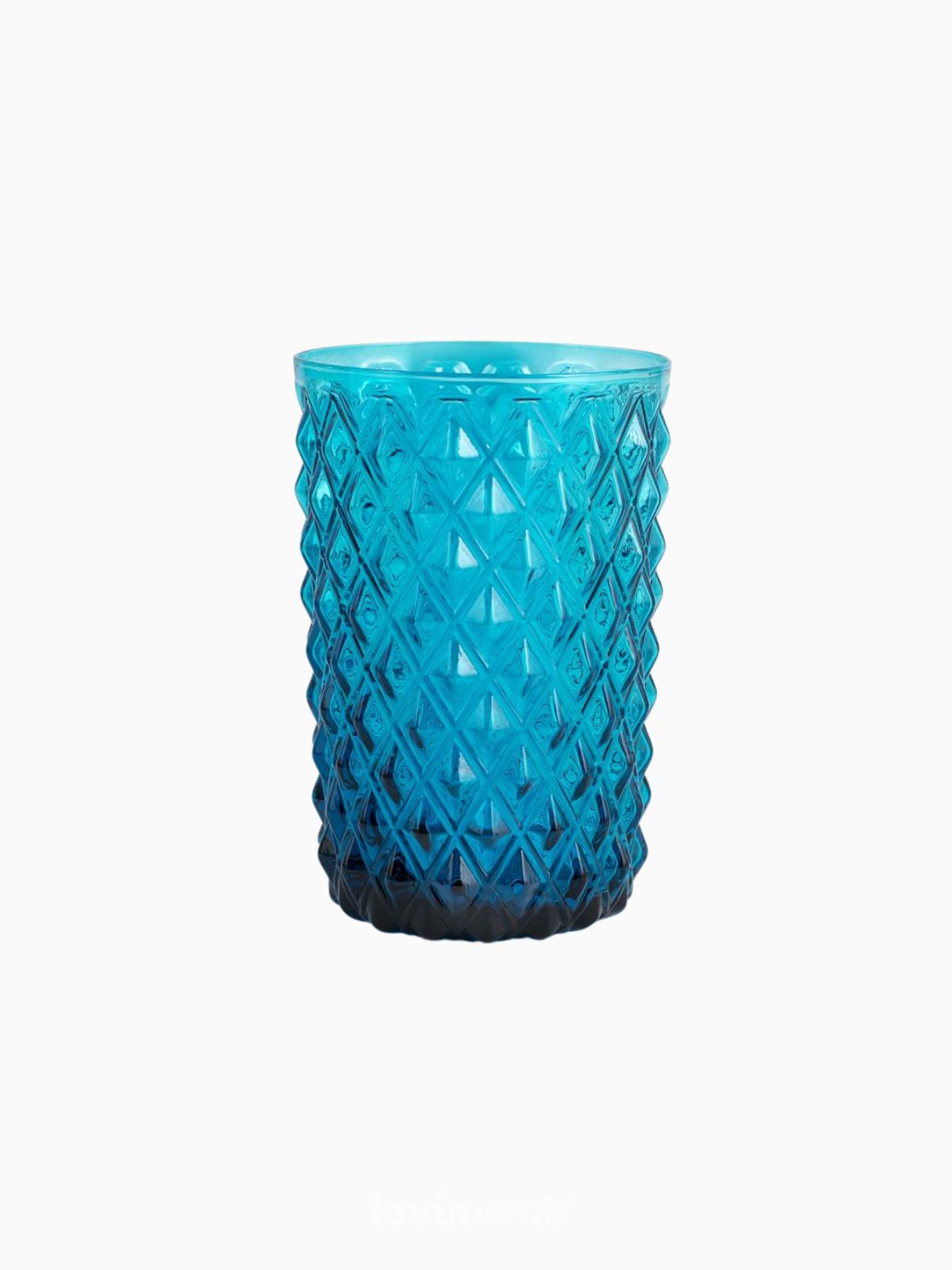 Bicchiere Long Drink Murano in colore blu 46 cl, 6 pz.-1