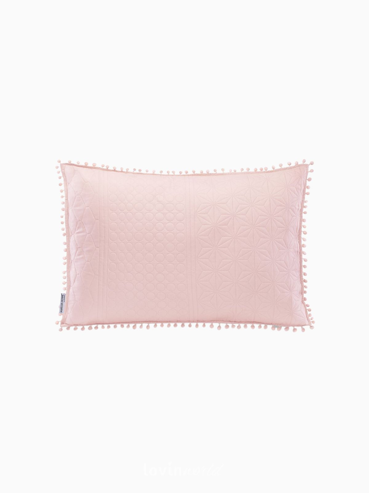Cuscino decorativo Meadore in colore rosa 50x70 cm.-1