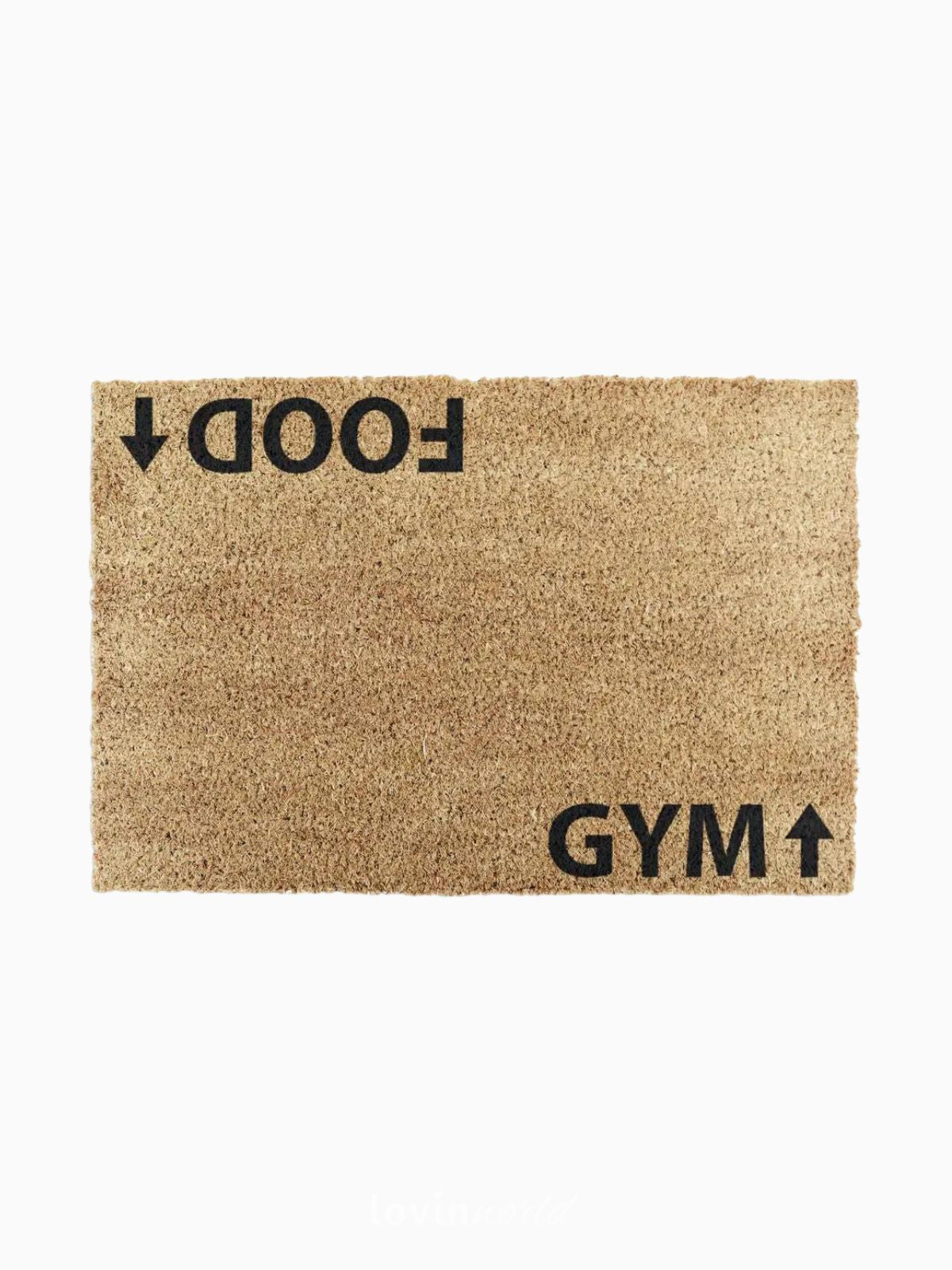 Zerbino Gym Addict, in fibra di cocco naturale 40x60 cm.-1